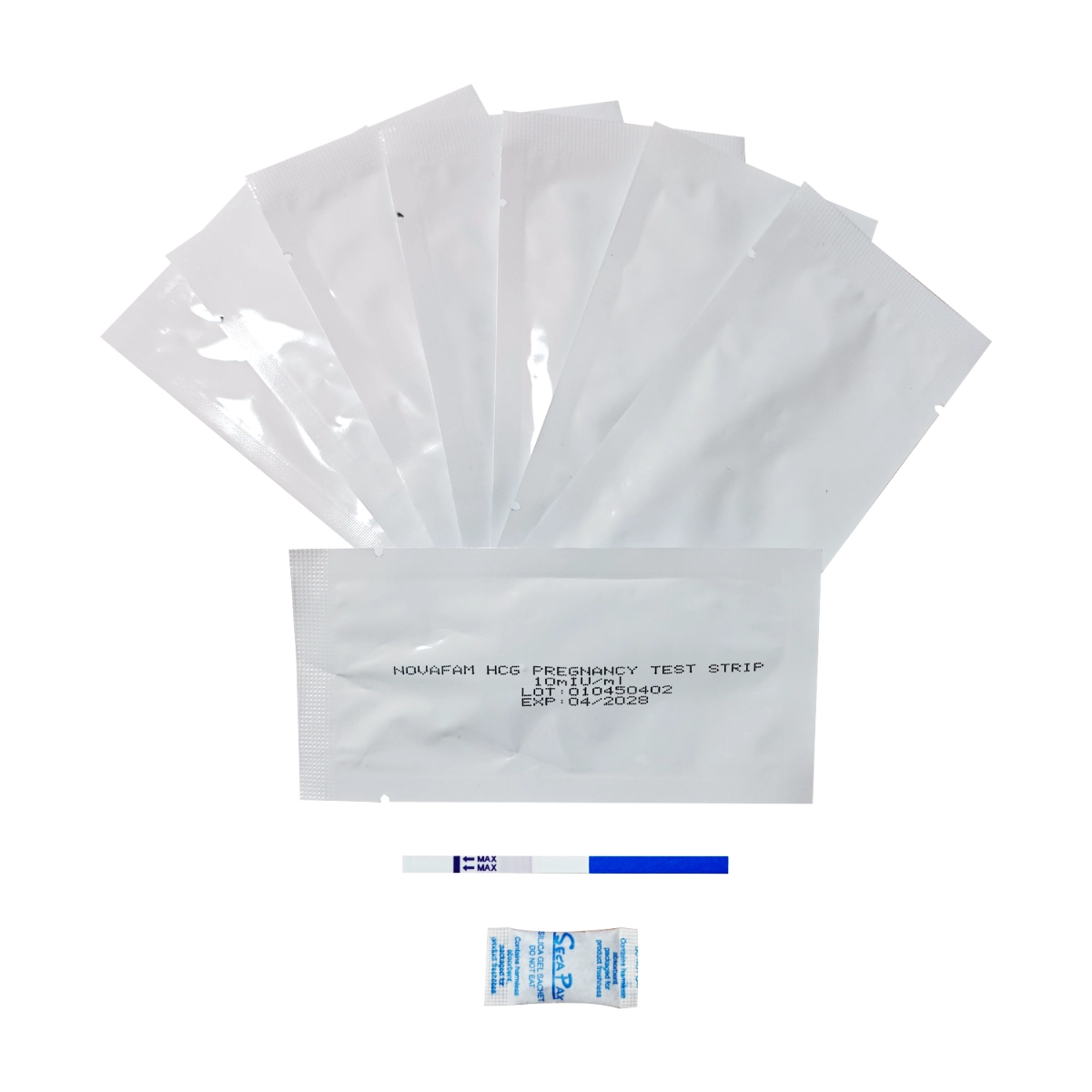 Tehotenský hCG test s citlivosťou 10 – 10 ks - Novafam FERTILE, INOSIT, MAN kapsuly so včelou materskou kašičkou - Podpora plodnosti prírodnou cestou Tehotenský hCG test s citlivosťou 10 – 10 ks